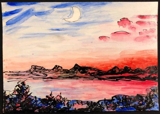 JM2150_André Evard_Landscape with moon_1971