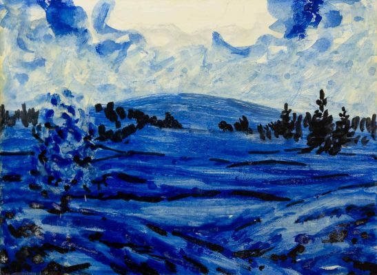 JM2161_André Evard_Blaue Landschaft_1948_10,4x14,3cm_FRANK RAPP 3