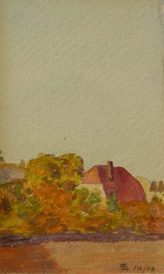 MF027_André Evard_Haus mit Baum_1906_13,5x8,2cm_FRANK RAPP 3