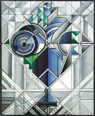 MF132_André-Evard_Blaue-Rosen_Öl-auf-Leinwand_-1924_27x22cm