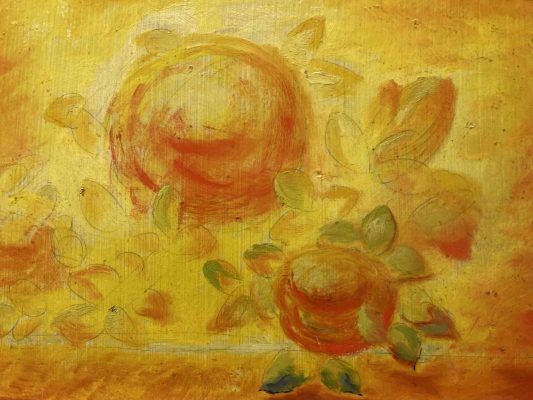 MF287_André Evard_Peonies in orange light_1919