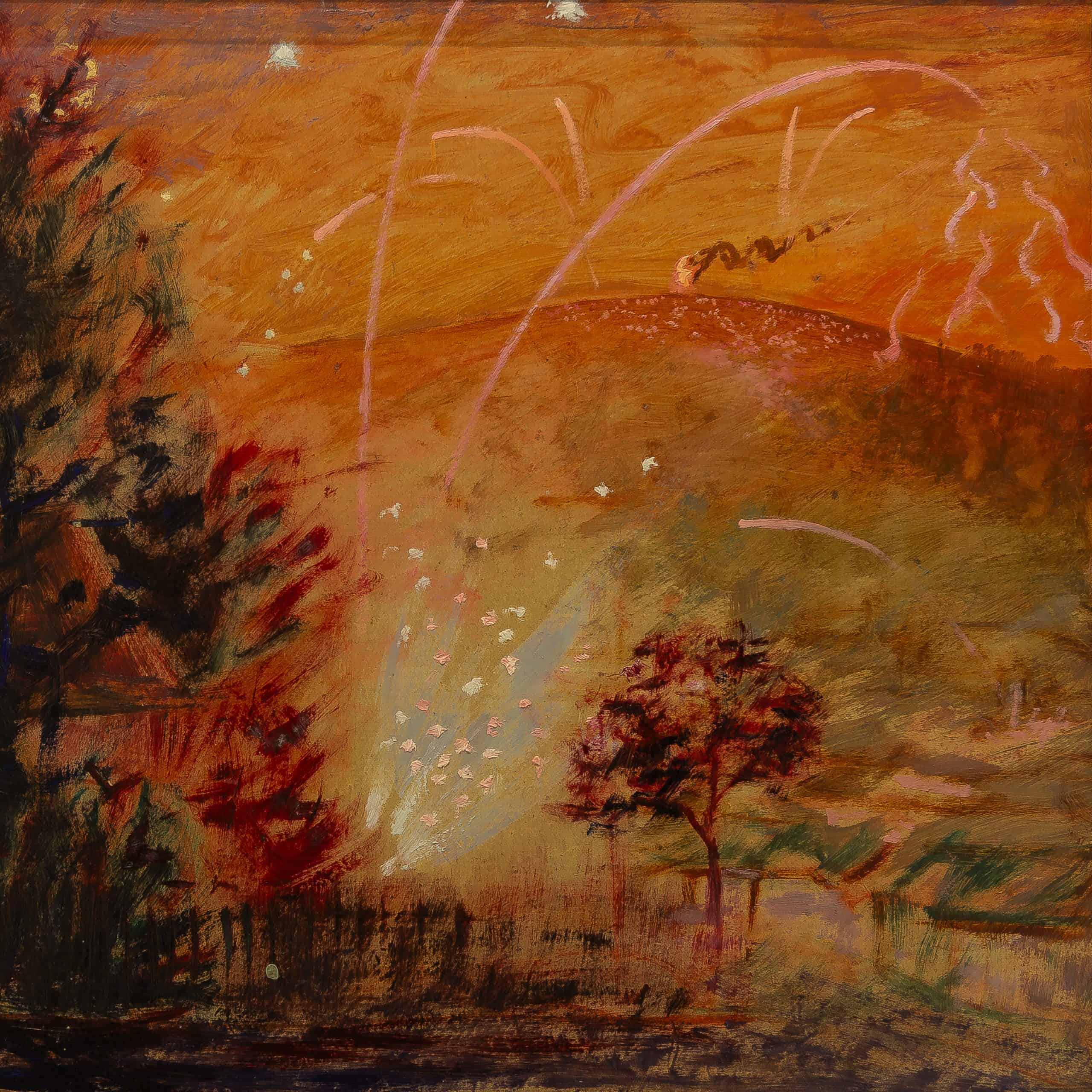 JM1446_André Evard_Feuerwerk in Landschaft_1919_35x35cm_FRANK RAPP 3
