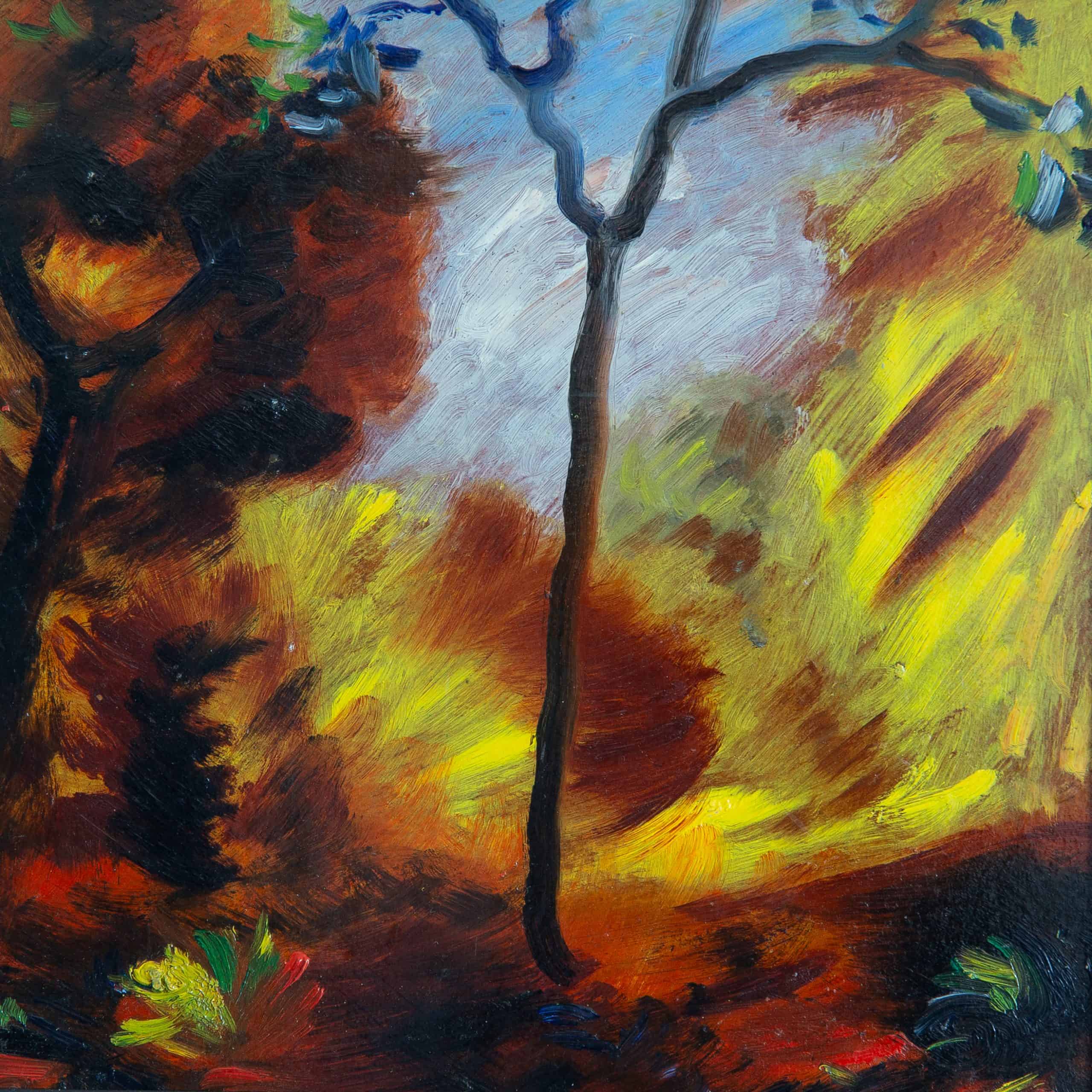 JM1872_André Evard_Baumstamm in braun und Gelb_1934_41,5x41,5cm_RAPP2