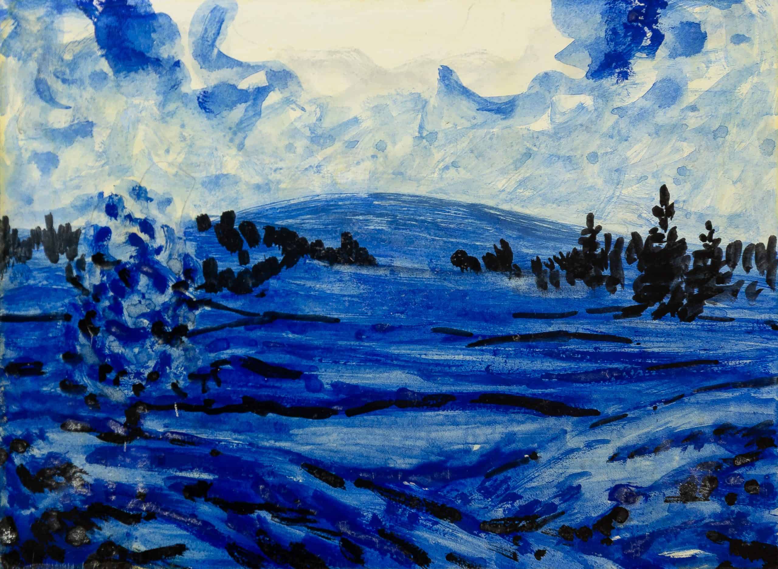 JM2161_André Evard_Blaue Landschaft_1948_10,4x14,3cm_FRANK RAPP 3