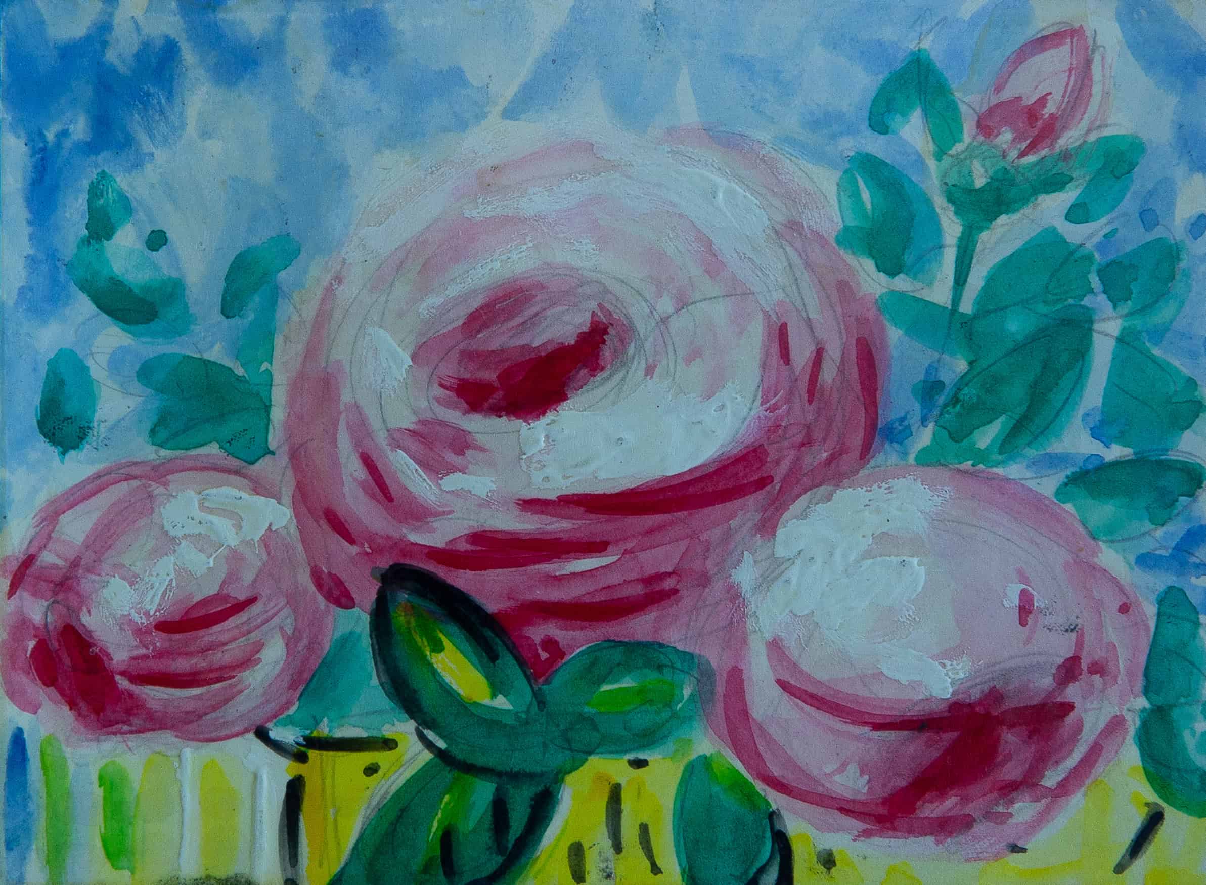 JM2215_André Evard_Drei Rosen in gelbem Topf_1948_51x41cm_RAPP2