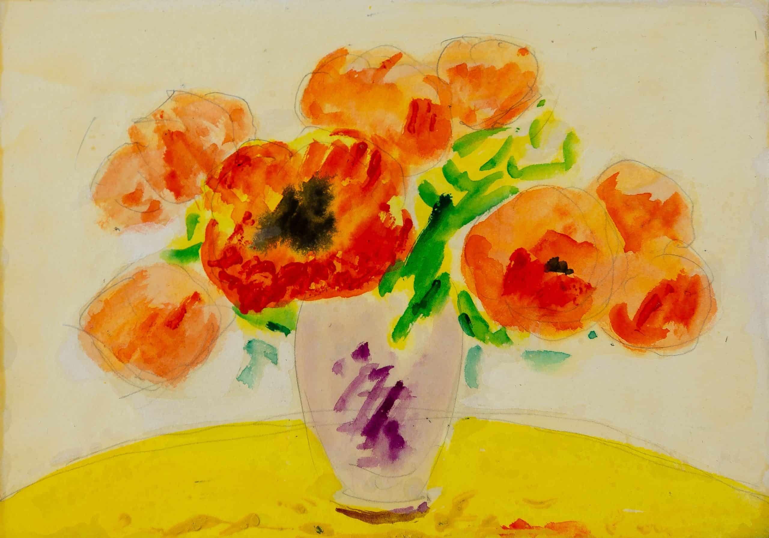 JM2229_André Evard_Red Poppy_1948_32,5x27cm - Kopie