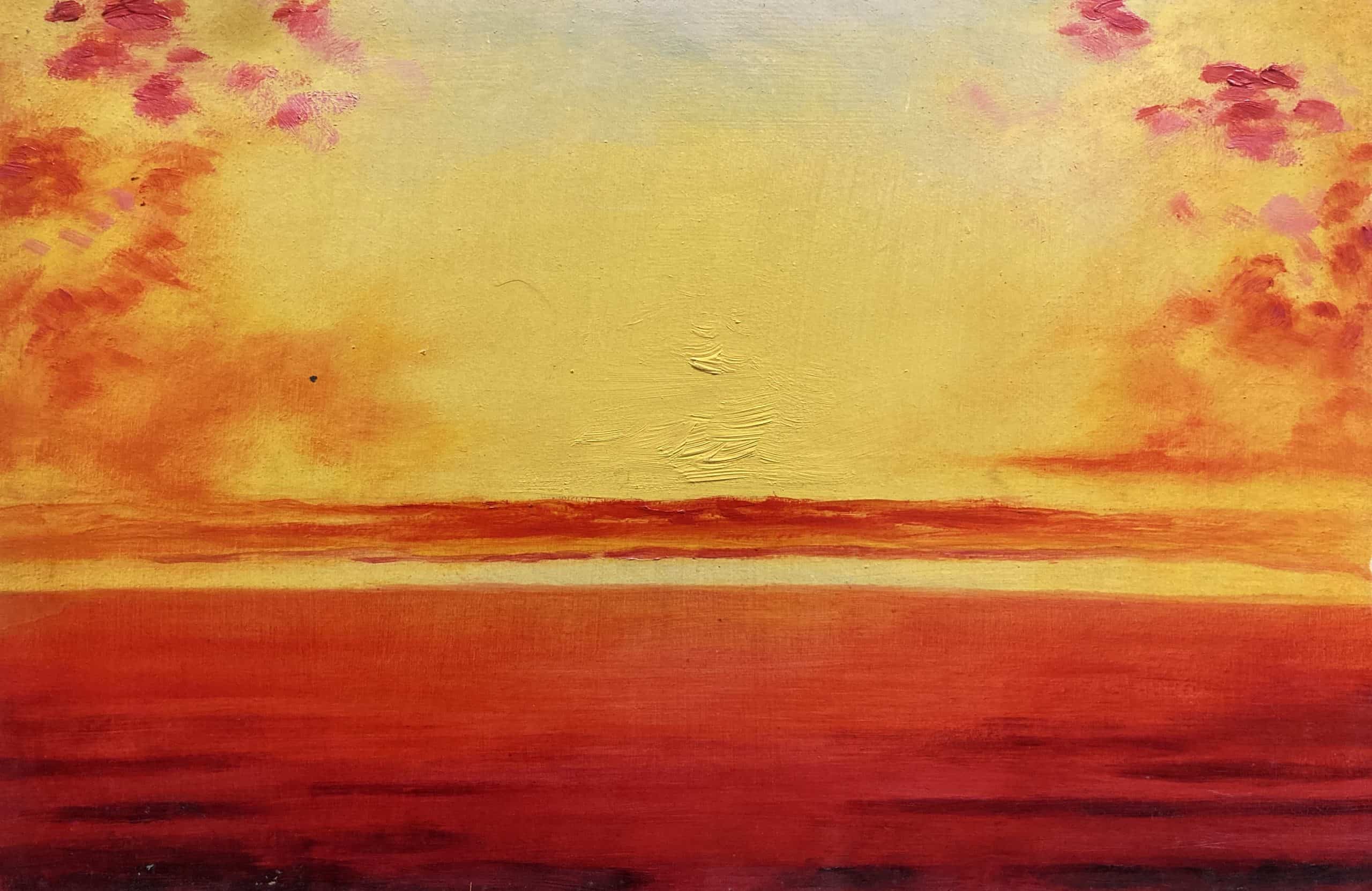 JM2248_Sunset in yellow and orange_1945_58,5x45