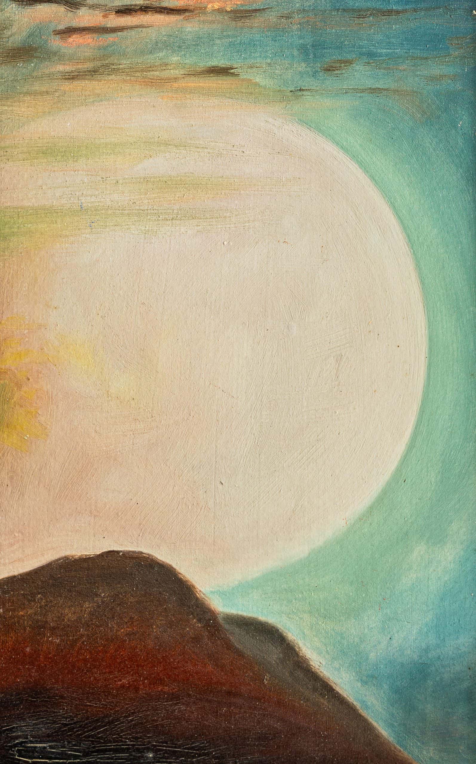JM2501_André Evard_Vollmond über braunem Berg_1919_27x17,5cm_FRANK RAPP 3