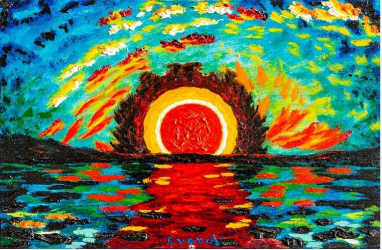 JMG2016 - Sonnenglühen rot blau